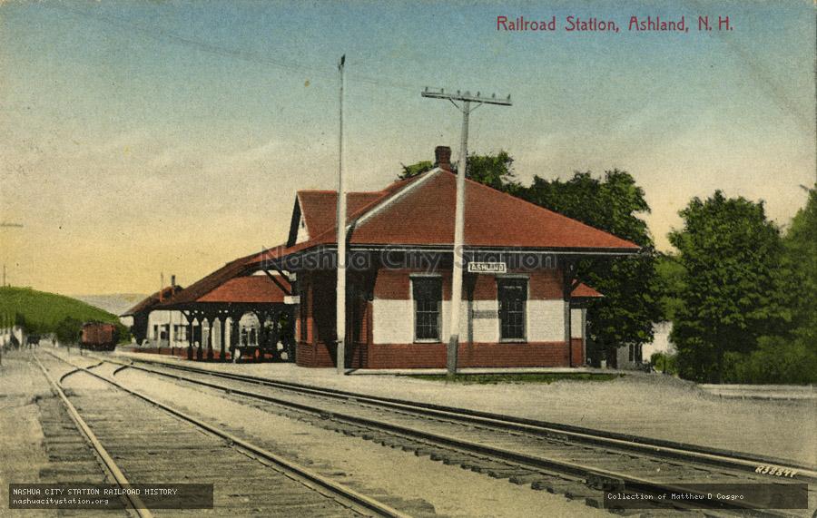 Postcard: Railroad Station, Ashland, New Hampshire